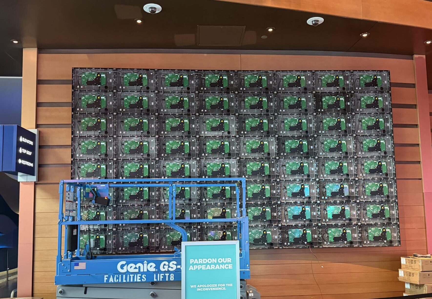 oceans casino resort large-format LED display designed for marketing
