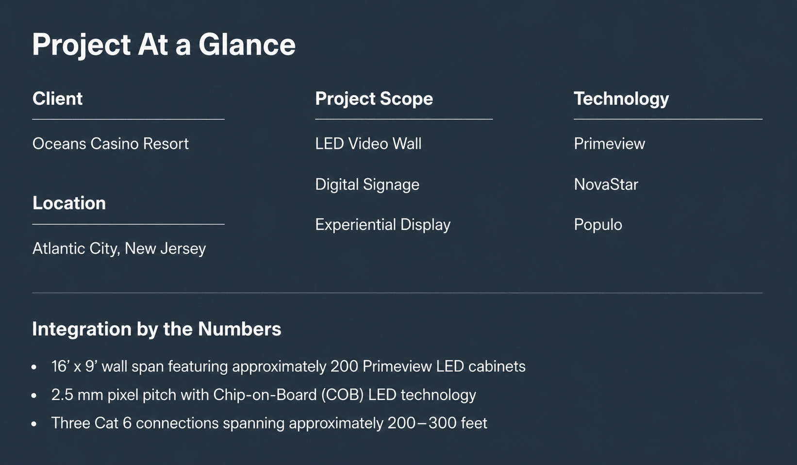 oceans case study project at a glance